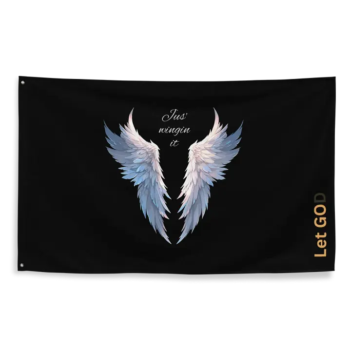 Divine Wings All-Over Print Flag product image (2)