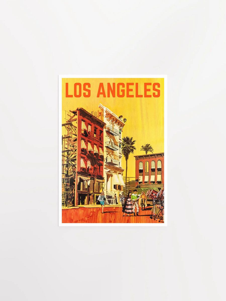 Los Angeles, USA, Hollywood, 1960s — retro vintage travel poster, retro travel art, retro travel wall art product image (6)