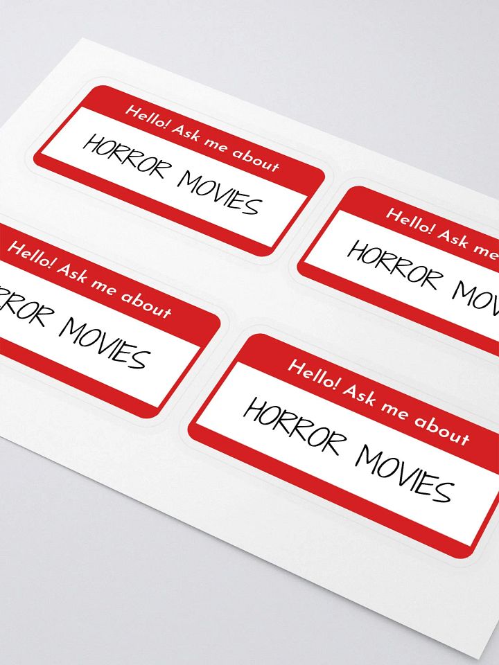 Ask Me About Horror Movies Stickers product image (1)