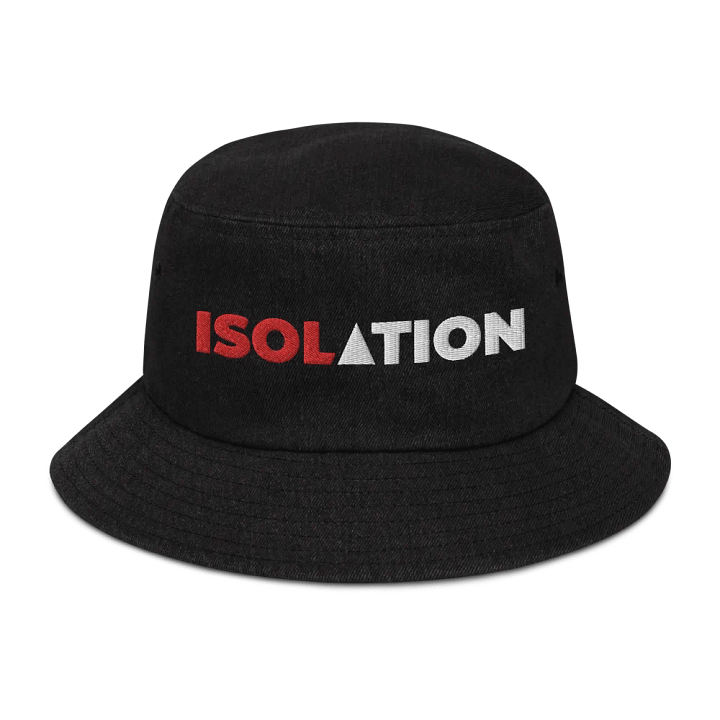 ISOL▲TION — 2024 LOGO — DENIM BUCKET HAT — R&W product image (2)