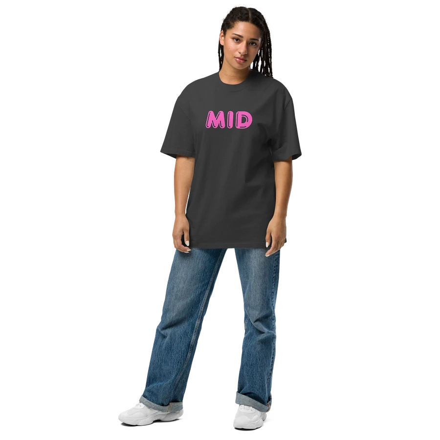 Mid Pink Print Oversized T-shirt product image (10)