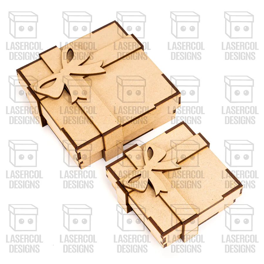 Gift Box Bundle Set 1 & 2 (Two Sizes) - Laser Cut Files product image (8)