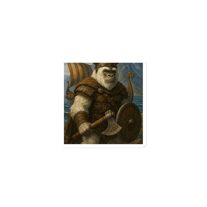 Gorilla Viking Adventure Magnet product image (1)