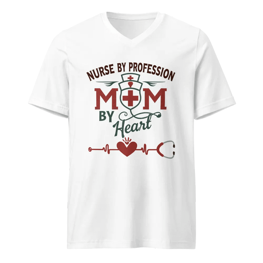 Heartfelt Nurse Mom V-Neck Tee product image (1)