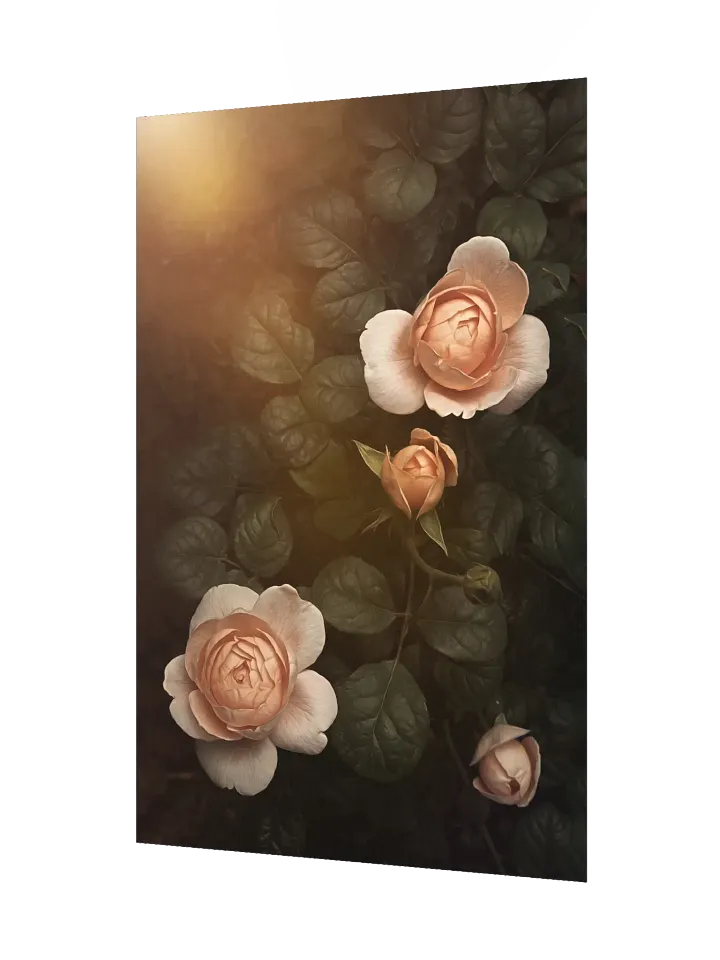 Peach Roses: Enhanced Matte Paper Poster product image (2)