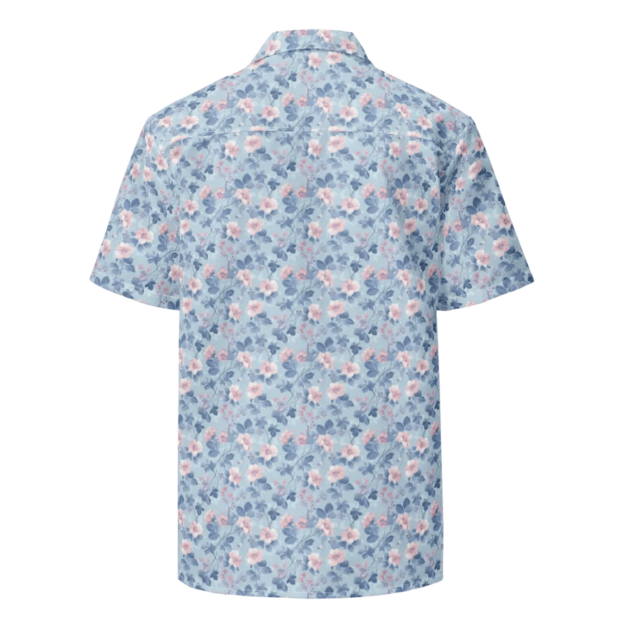 Serene Blue Blossoms Button-Down Shirt product image (2)