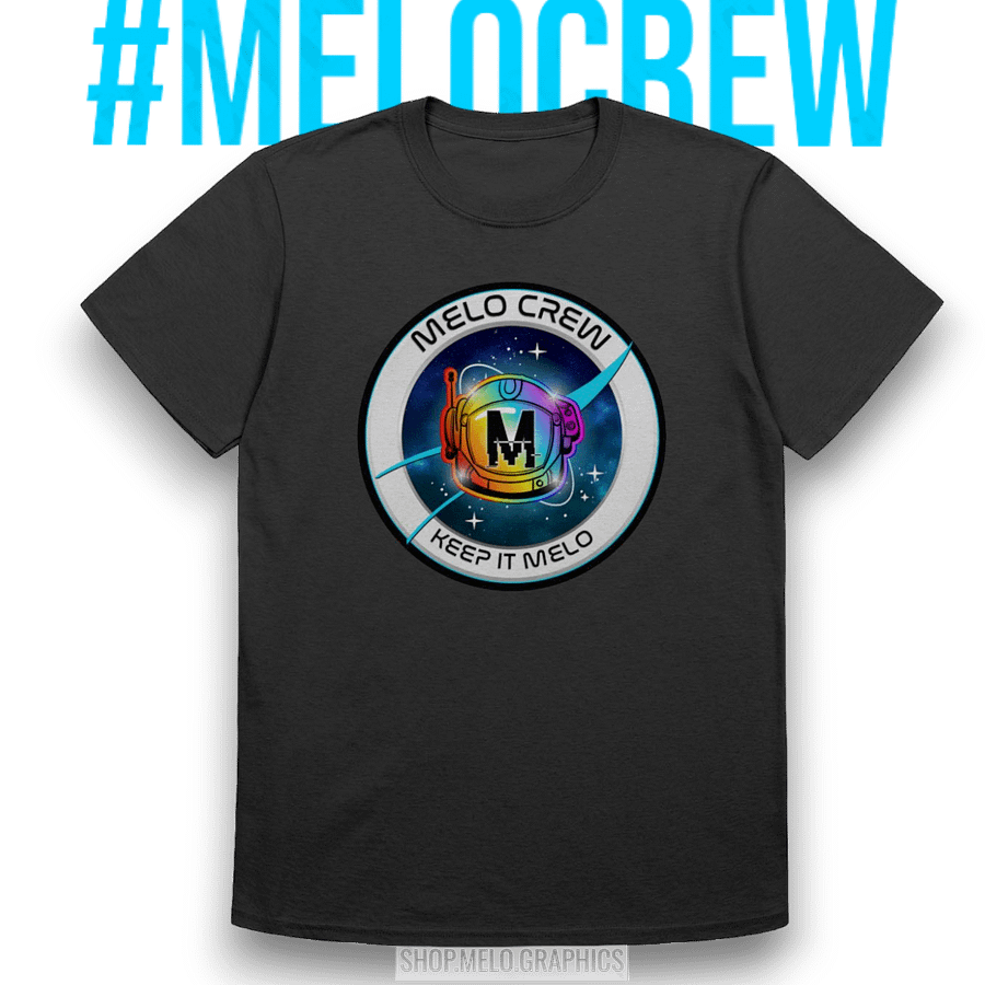 #MeloCrew Badge - Basic T-Shirt | #MadeByMELO product image (1)