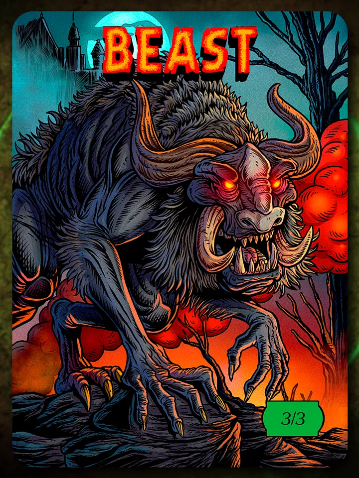 Beast 3/3 Full Art Token product image (1)