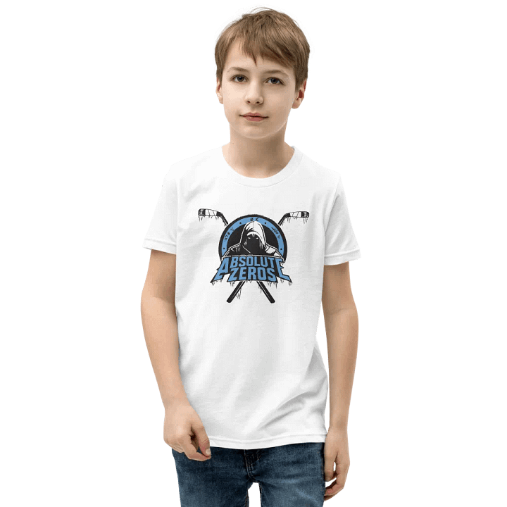 Bella+Canvas Youth Short Sleeve White T-Shirt product image (1)