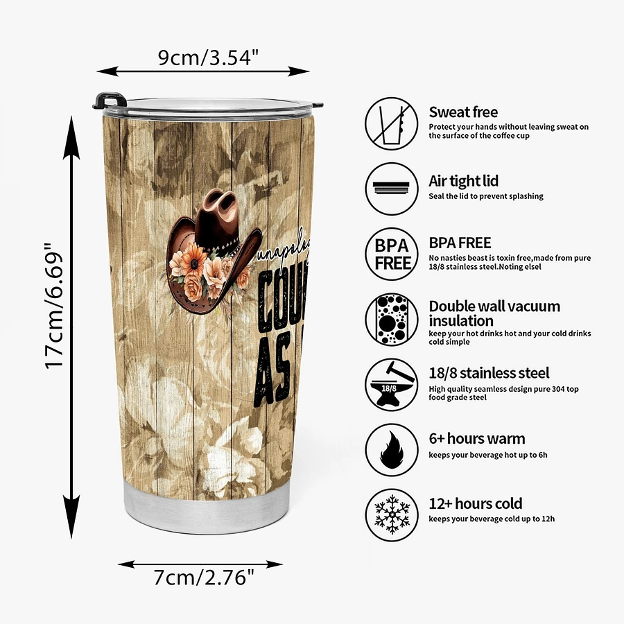 Floral Unapologetically Country 20oz Tumbler product image (5)