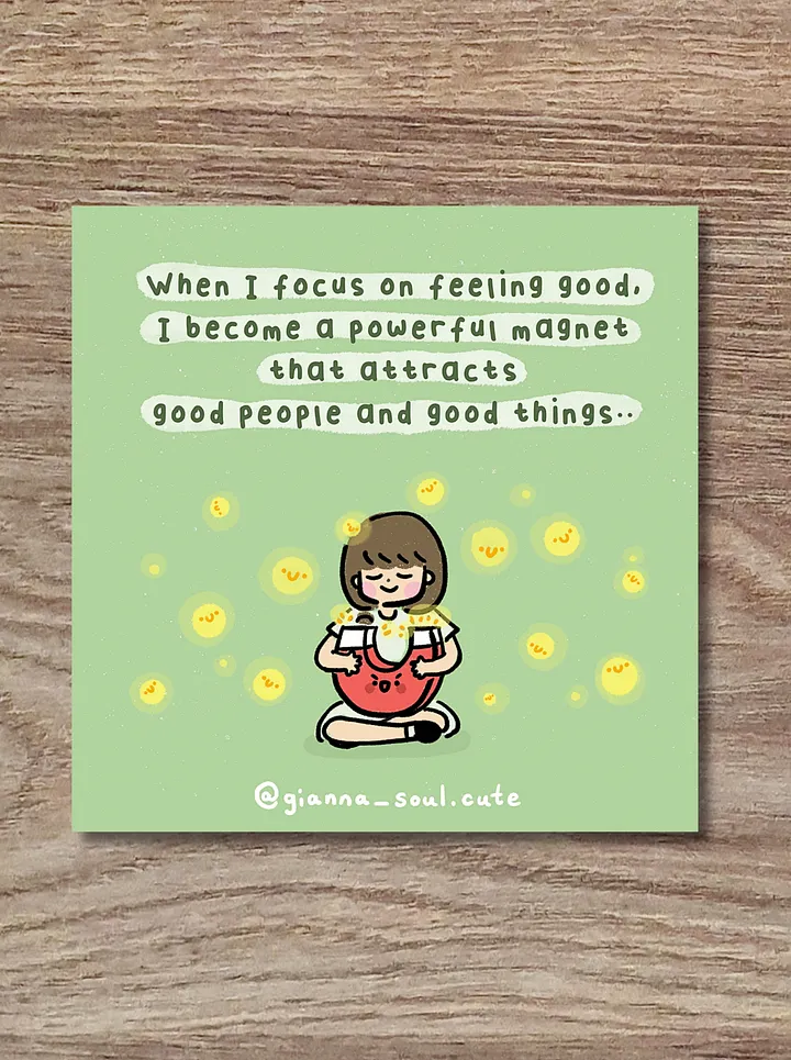 A magnet for good things | Positivity Greetings Card product image (3)