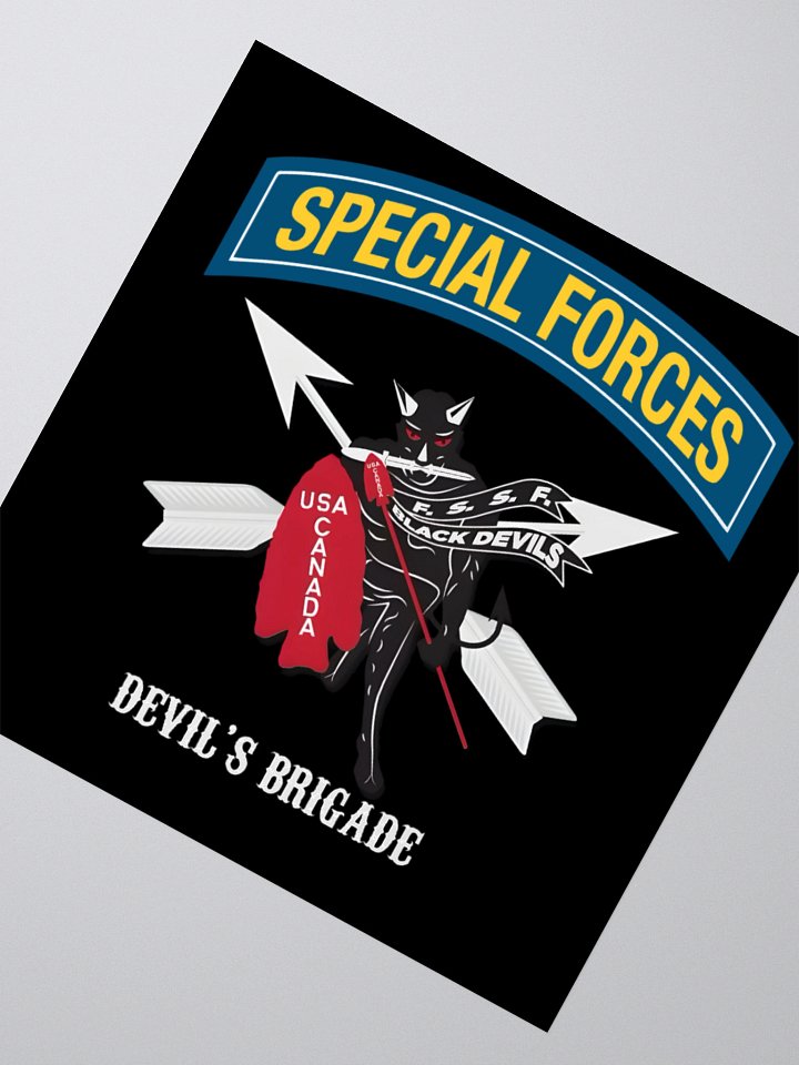 Black Devils Special Forces Kiss Cut Stickers product image (4)