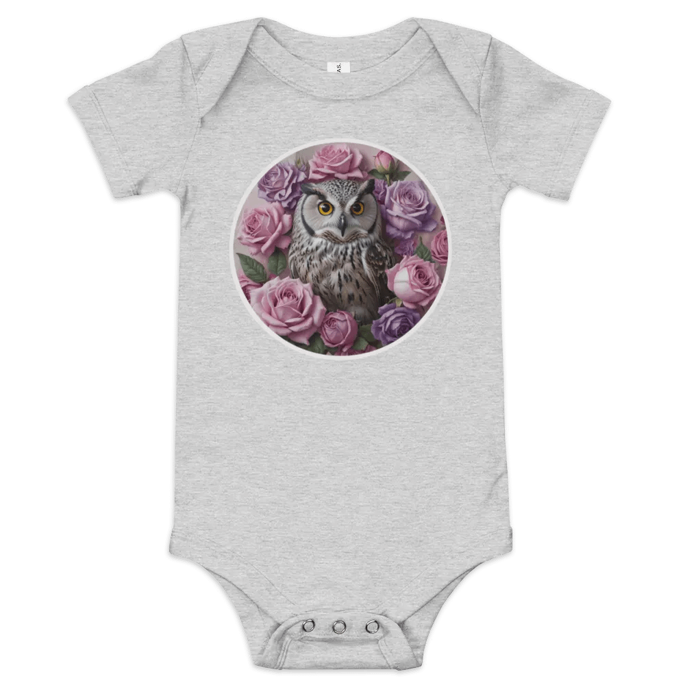 Owl and Roses Baby Onesie product image (3)