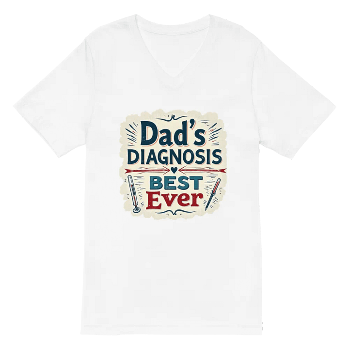 Best Ever Dad's Diagnosis v-neck Tee product image (2)