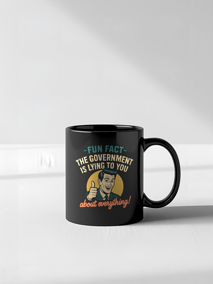 FUN FACT: Government LIES Mug - Funny Conspiracy Theory Coffee Cup, Humorous Political Statement, Sarcastic Drinkware Gift product image (7)