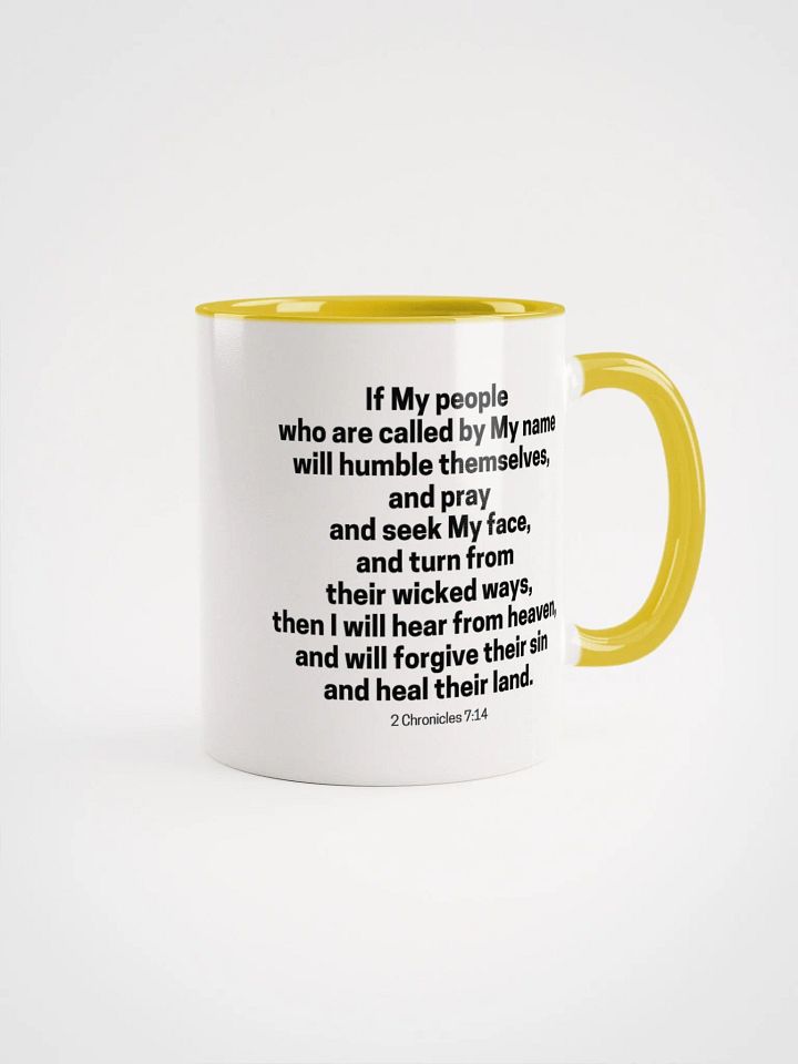 If My People Who Are Called By My Name 2 Chronicles 7:14 Design 2 Two-Tone Mug 11/15oz product image (1)