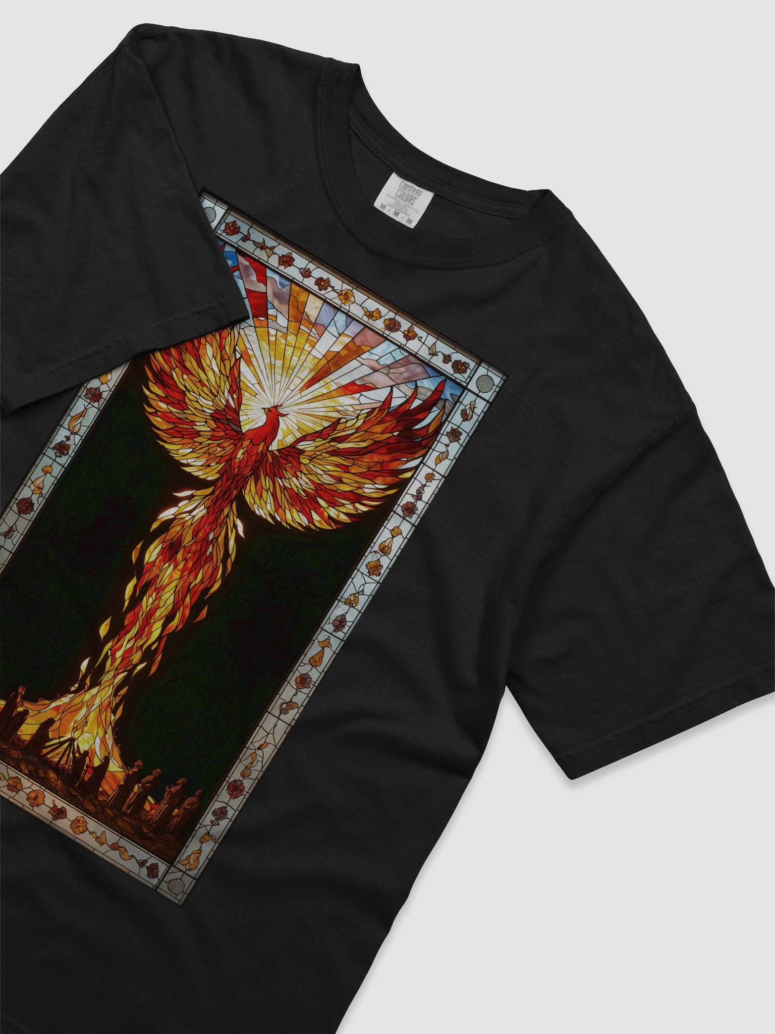 Stained Glass Phoenix T-Shirt product image (5)