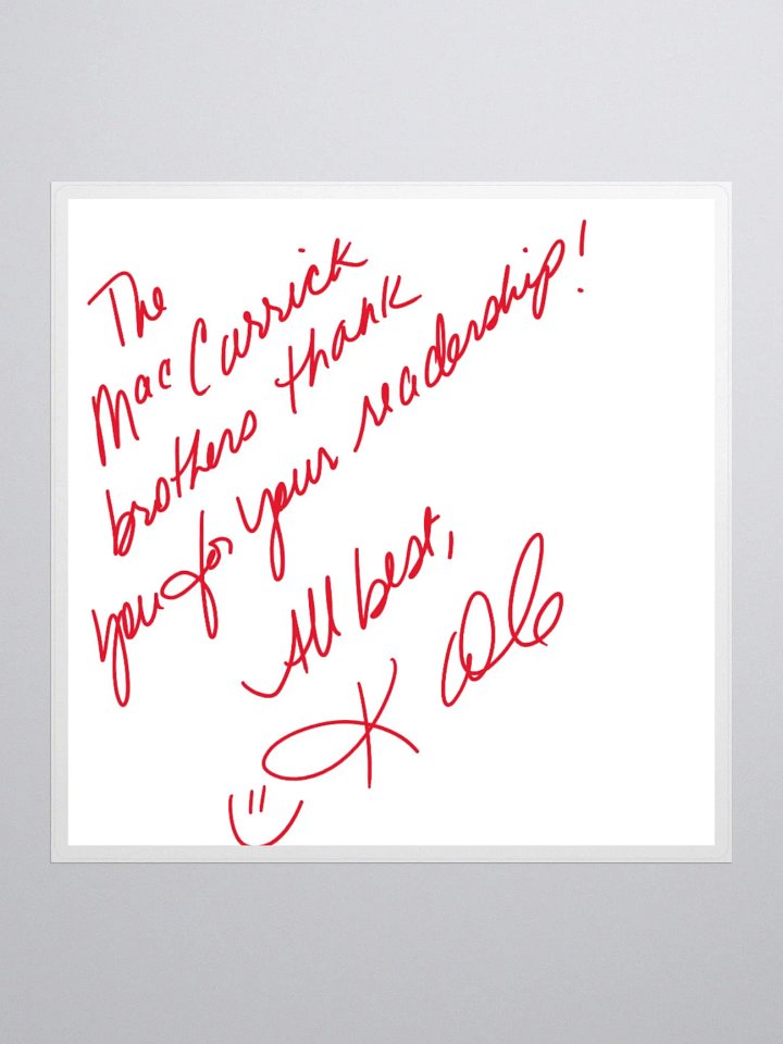 Digitally Signed MacCarrick Bookplate Sticker product image (1)