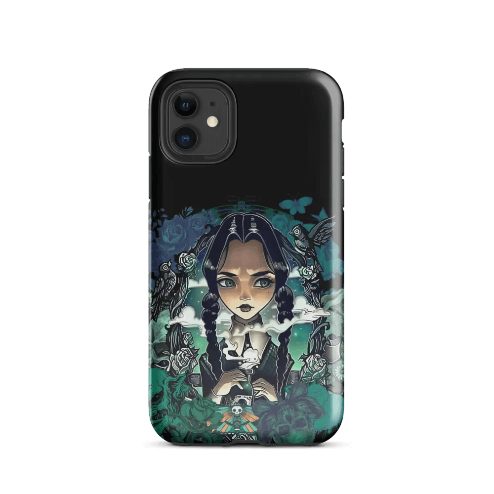 Goth style dark print tough iPhone case product image (47)