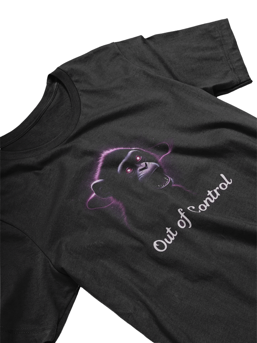 Out of Control Monkey Design T-Shirt, Retro Style Funny Printed Unisex T-shirt product image (7)