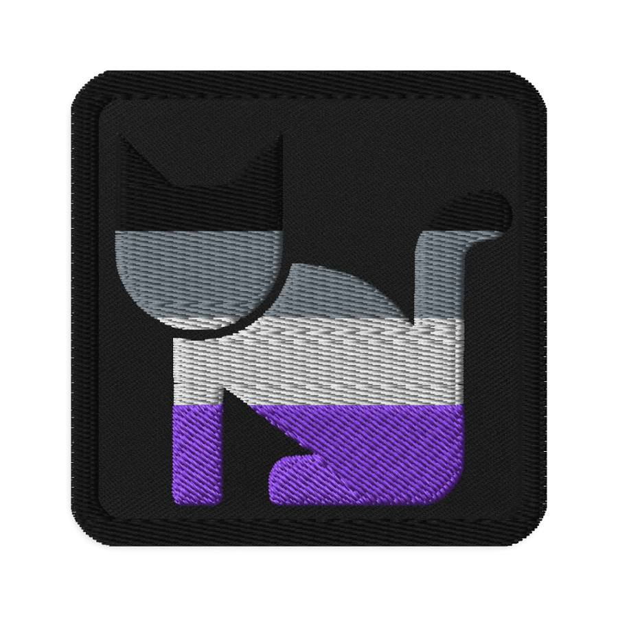Ace Pride Cat Patch (Horizontal Flag) product image (1)