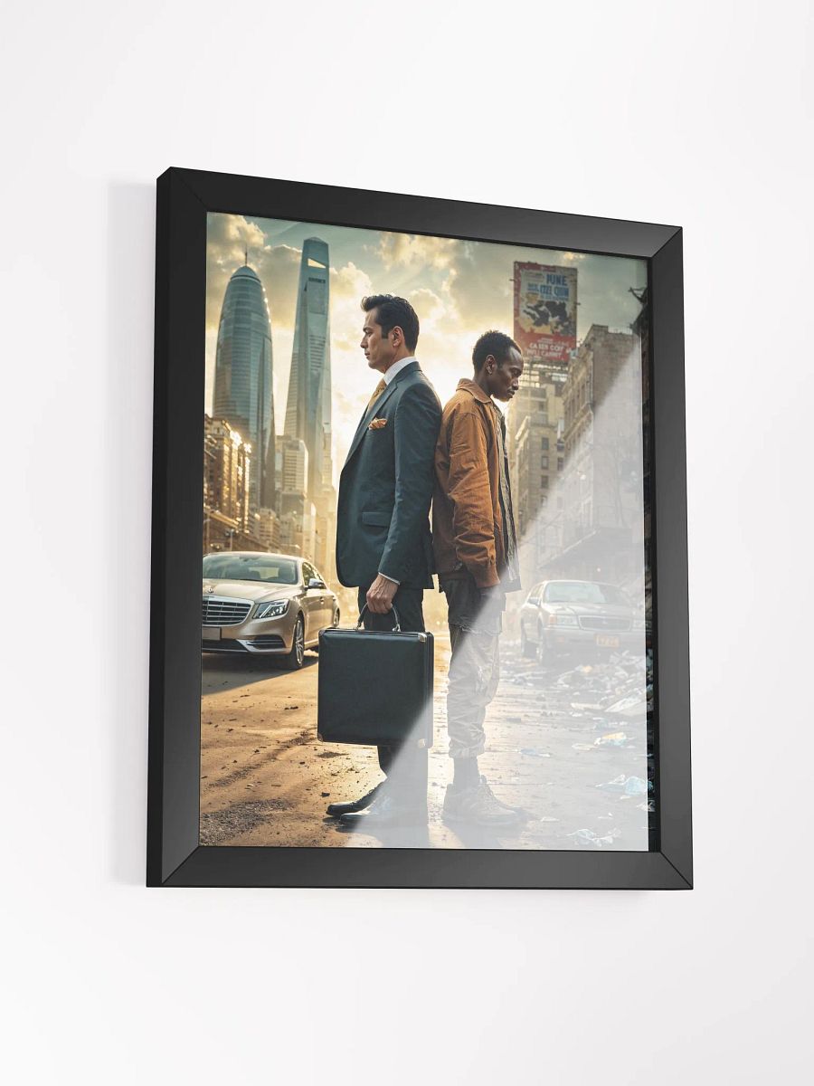 Divided by Streets, United by Shadows Framed Print product image (13)