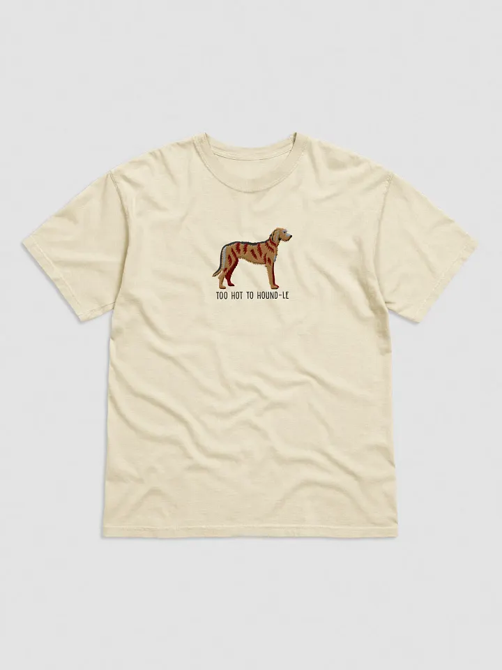 Too Hot to Houndle T-Shirt(Embroidered) of an Irish Wolfhound(Brindle) product image (33)