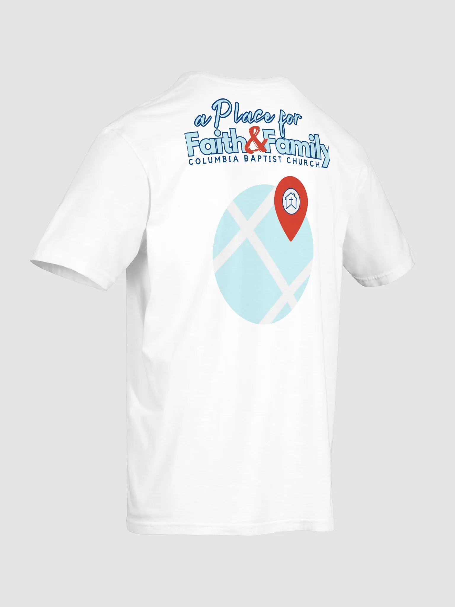 A Place for Faith & Family, With Marker on front. Basic Tee product image (37)