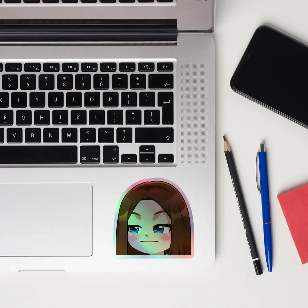 Hmmm Emote Holographic Sticker product image (10)