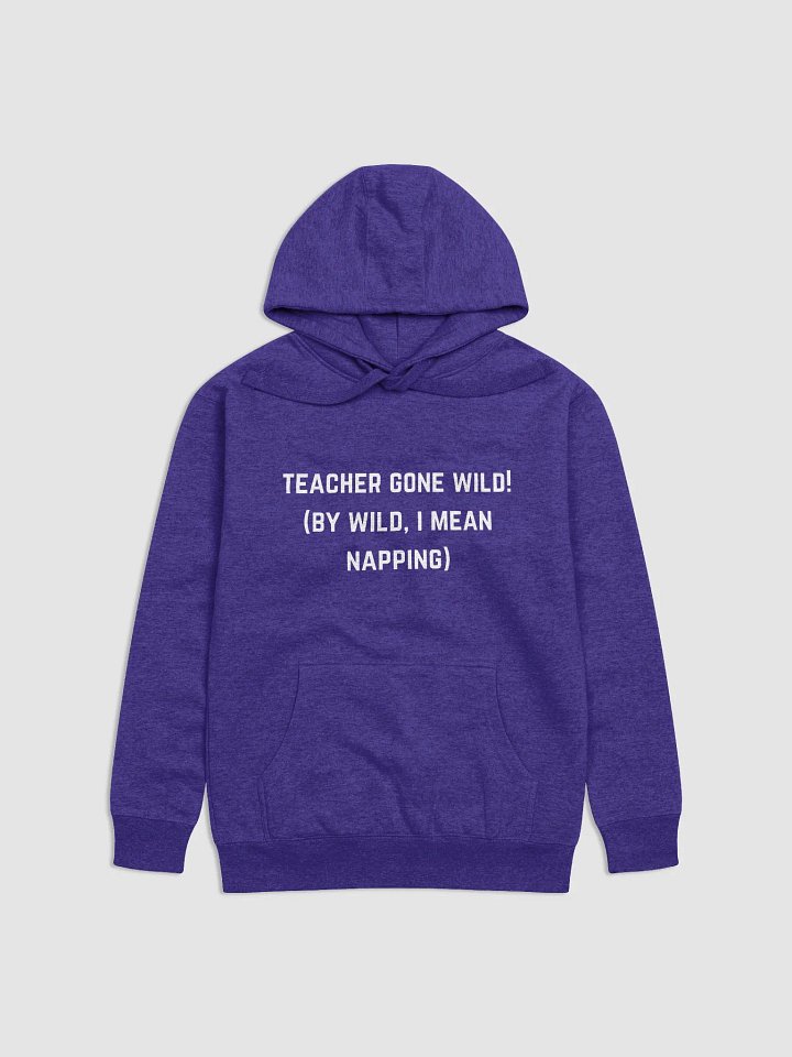Teacher gone wild! (by wild, I mean napping) - Teacher Quotes Unisex Premium Hoodie product image (13)
