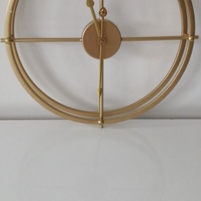 Creative And Simple Wrought Iron Wall Clock, Living Room Metal Clock, Study Room Decoration Clock product image (6)