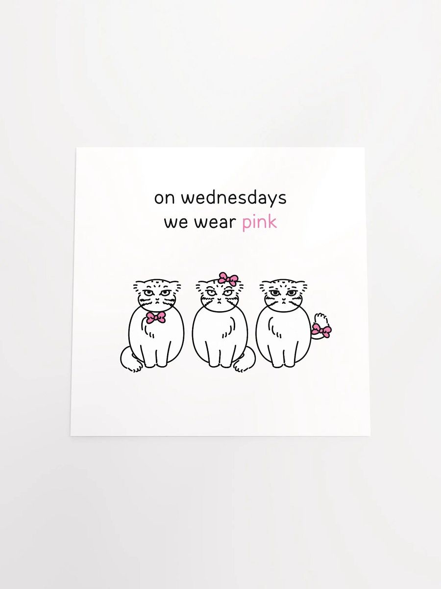 Pink Wednesdays Manul - Matte Poster product image (4)