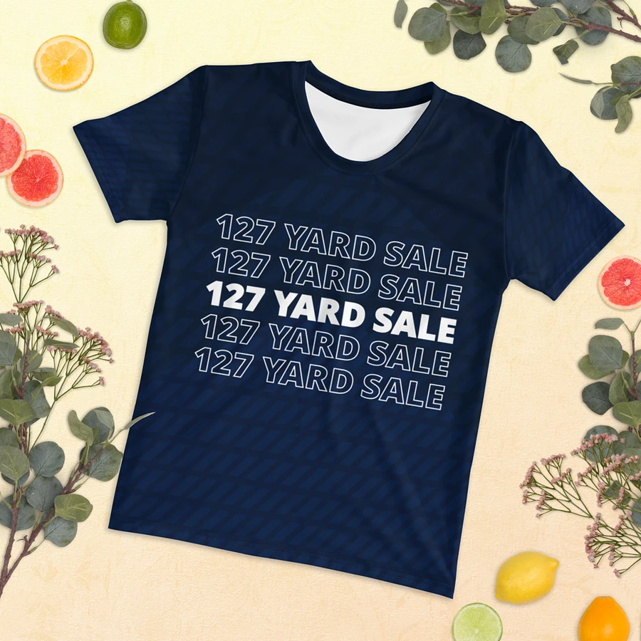 127 Yard Sale (2024) - All-Over Nautical Blue Print Women's Crew Neck T-Shirt product image (13)