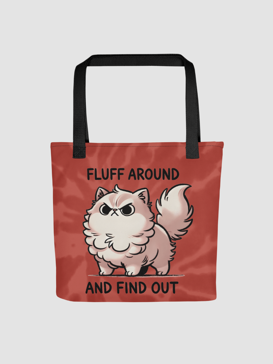Fluff Around and Find Out Tote Bag - Red product image (1)