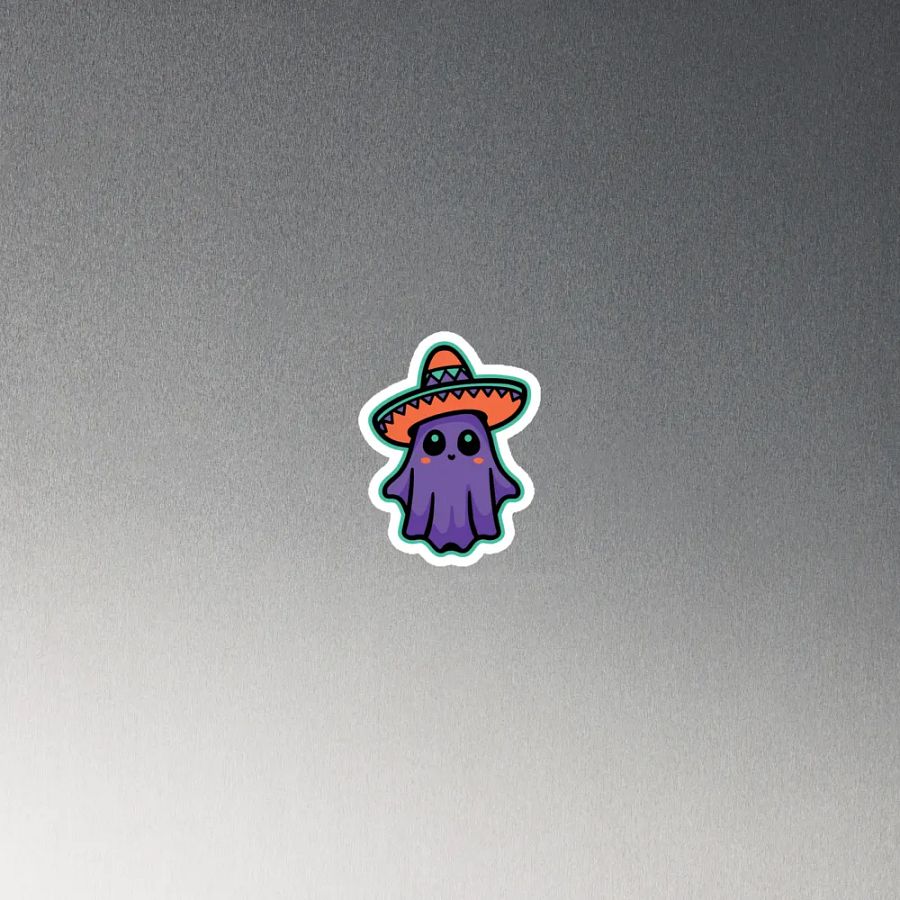 Purple Sombrero Ghost Magnet product image (3)