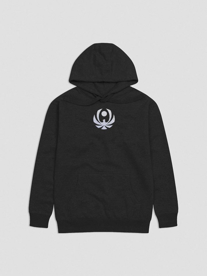 CroweGamingg Cotton Heritage Unisex Premium Hoodie - White logo Front Middle product image (5)