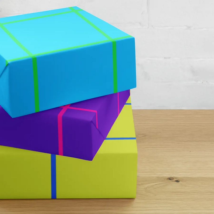 Color Block Bright Wrapping Paper product image (10)