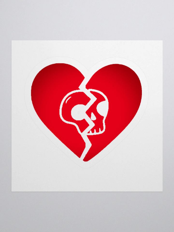 Broken heart skull Sticker product image (3)