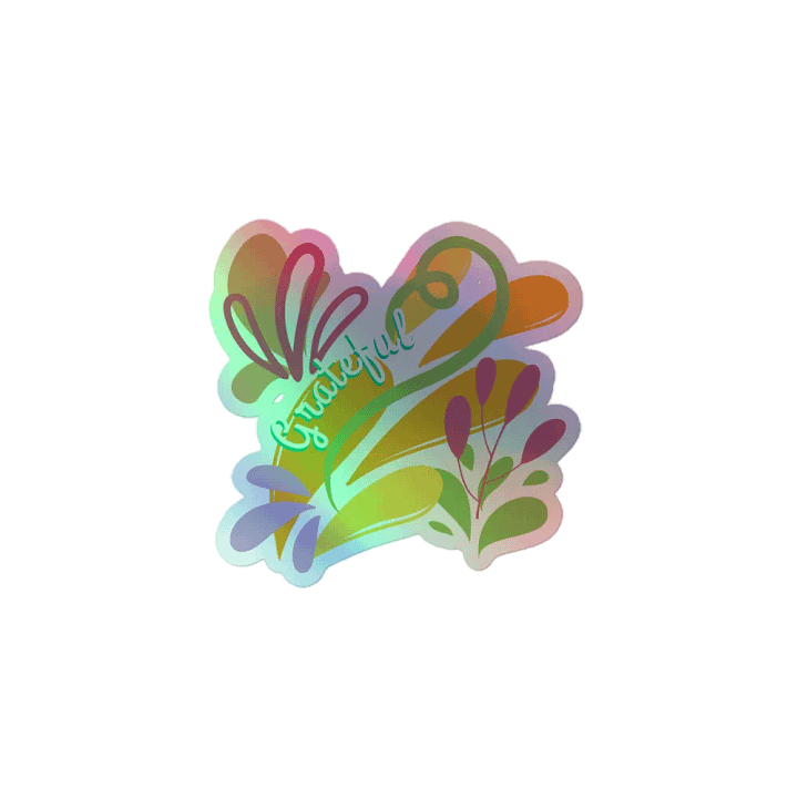 Sticker grateful water droplets design product image (1)