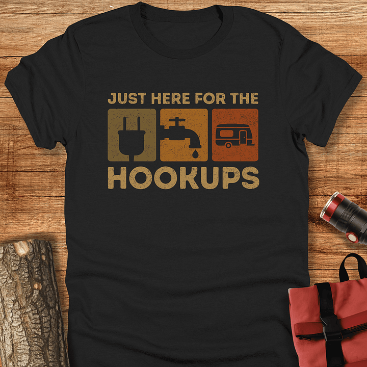 Hookups, Funny camping t-shirt, Unisex product image (1)
