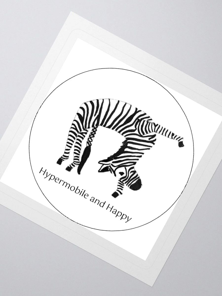 Bendy Zebra Sticker product image (2)