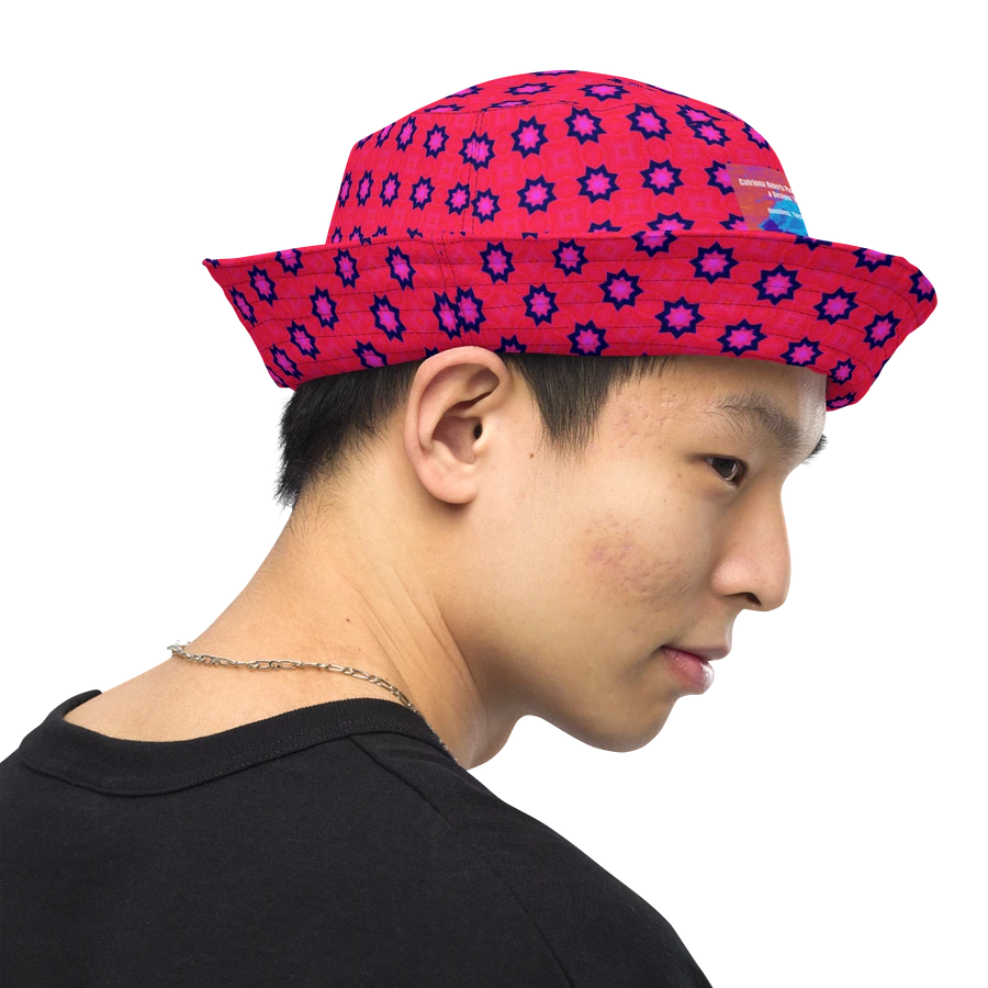 Abstract Red Unisex Bucket Hat product image (16)