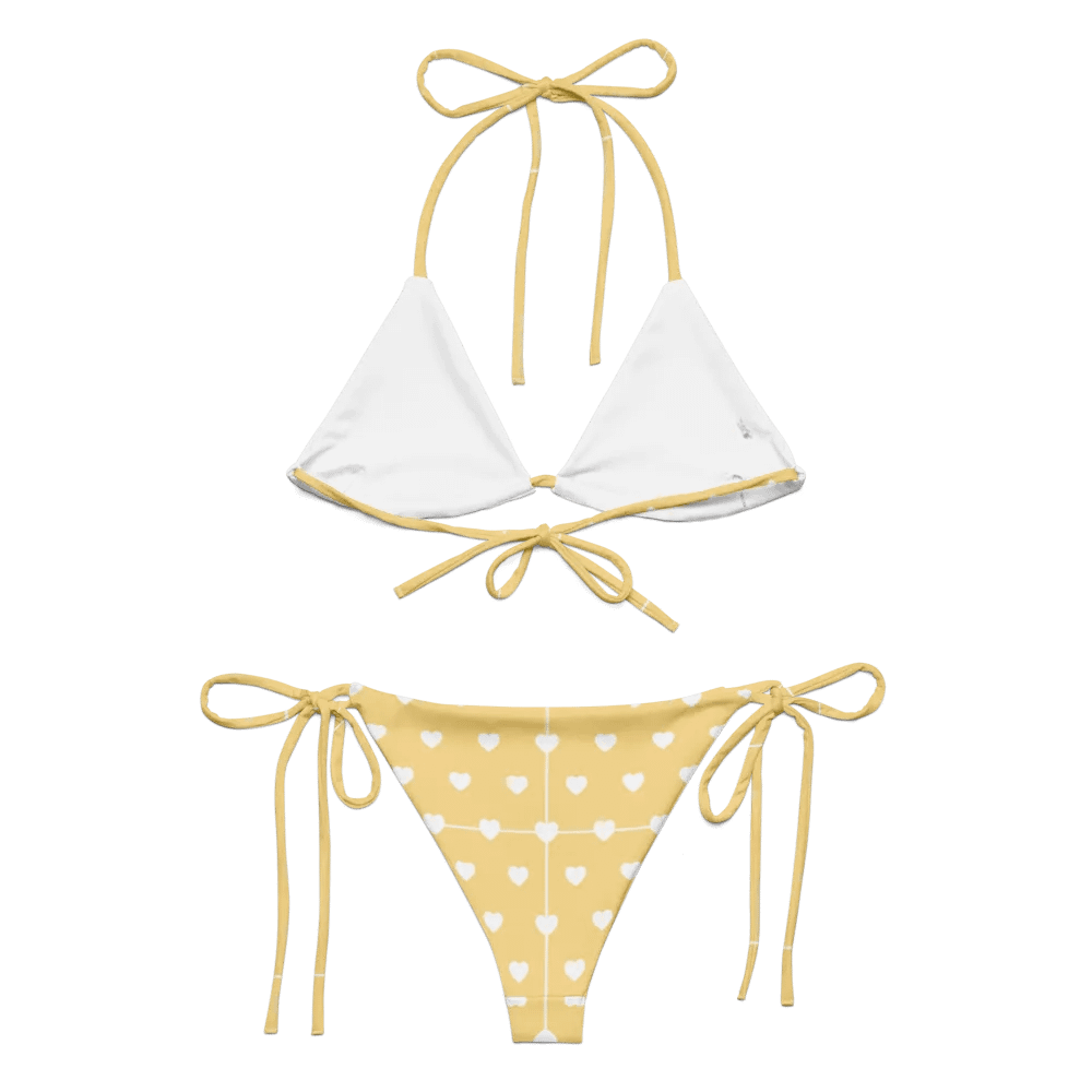 Pastel Heart Seamless Pattern String Bikini - v2 product image (5)