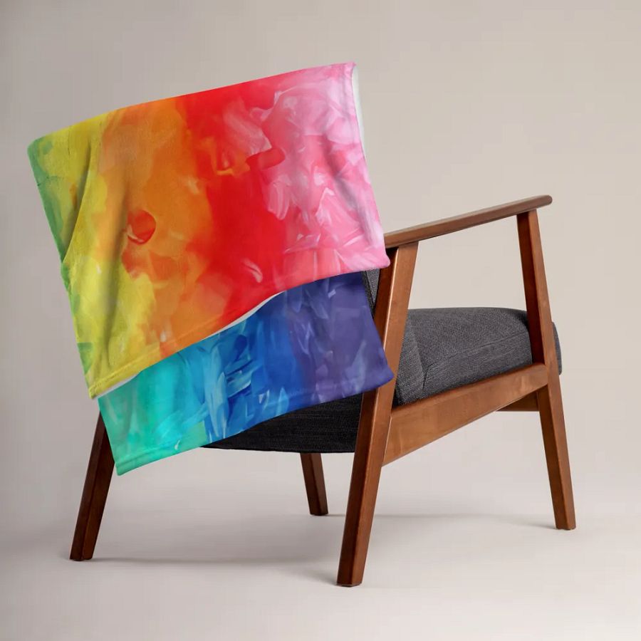 Retro Pride - 1978 Color Wash Design Throw Blanket product image (15)