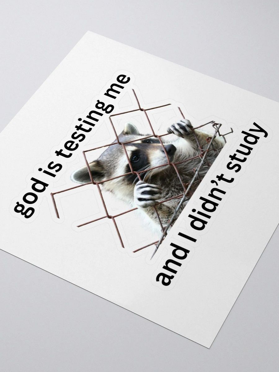 God is Testing Me Sticker product image (3)