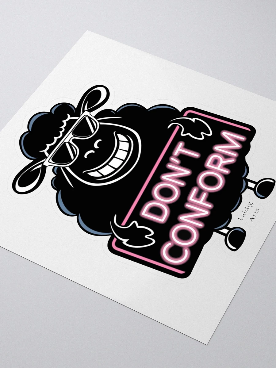 Vinyl Sticker Don't Conform Black Sheep Design product image (8)