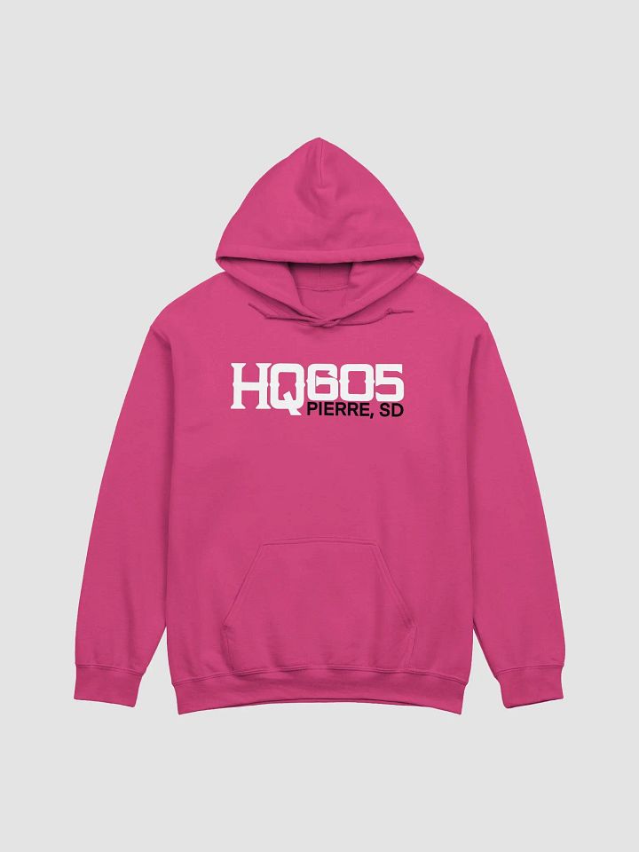 Hemp Quarters White Logo w/back Pink Hoodie. product image (1)