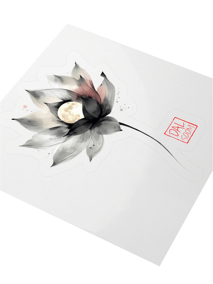 Moonlit Lotus Kiss Cut Stickers product image (2)