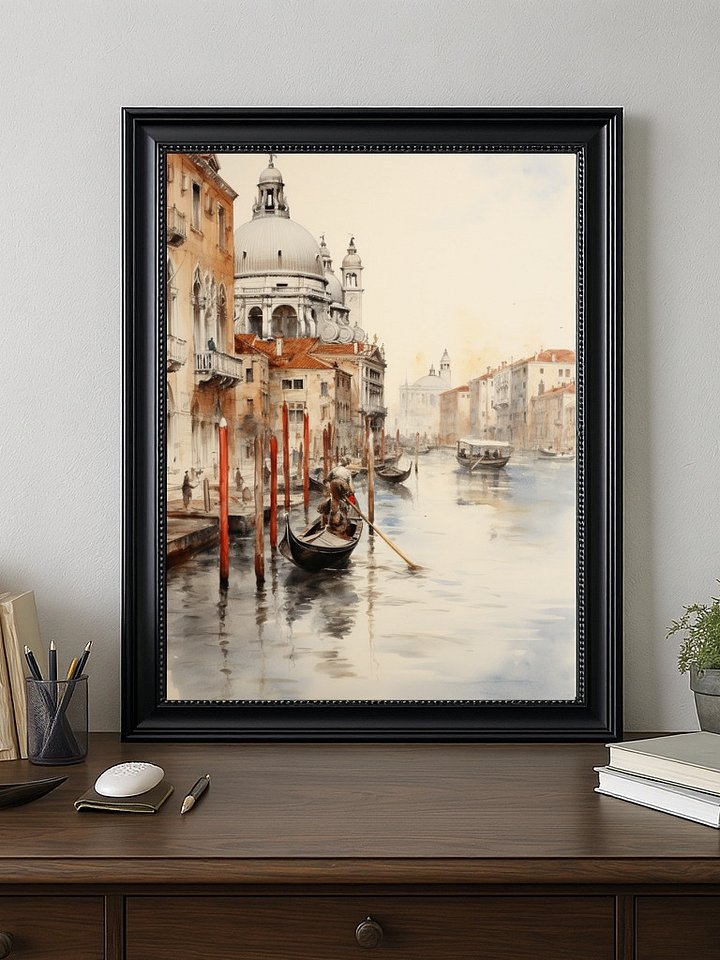 Venetian Morning Framed Art Print | Venice Italy Watercolor product image (1)
