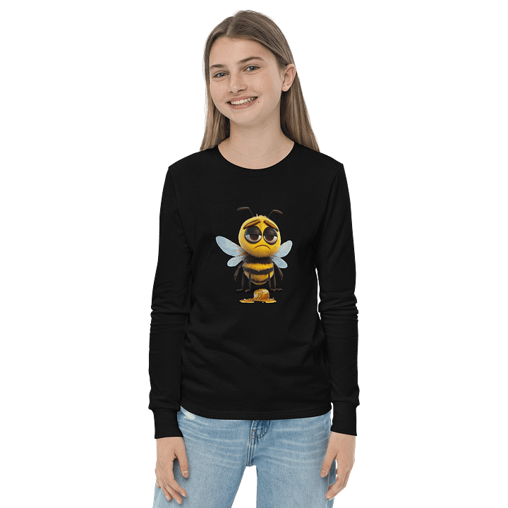Sad Bee Youth Long Sleeve T-Shirt product image (10)